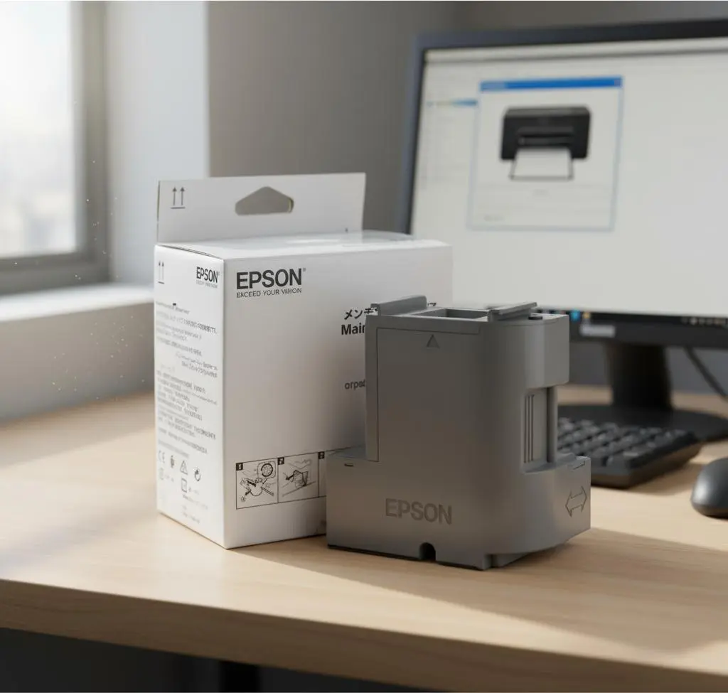 Caja de mantenimiento Epson — refacción y empaque original para EcoTank L6171